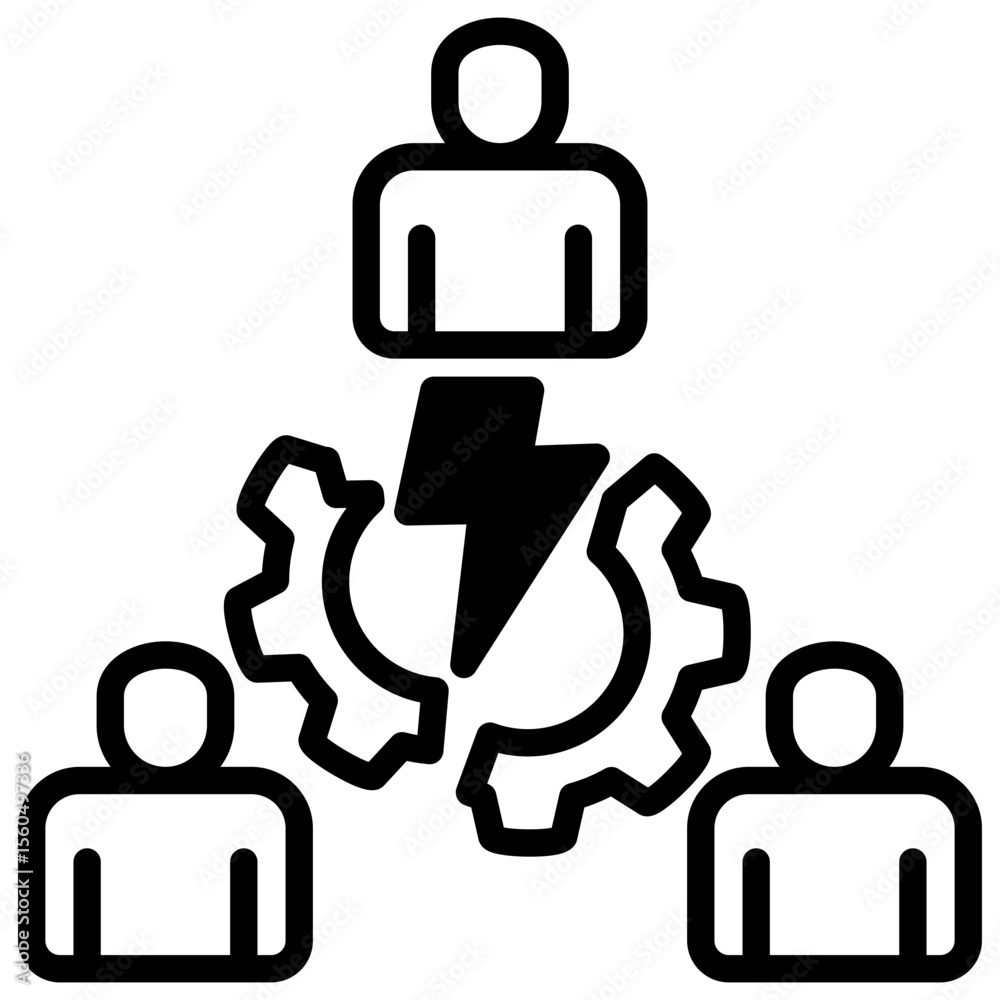 Obraz premium Conflict Management Icon