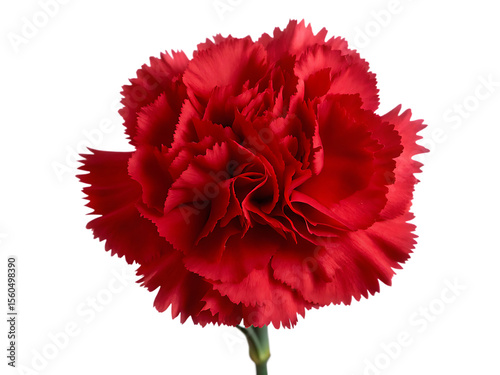  rote nelke isoliert auf wei en hintergrund   isolated on white background PNG ,AI GENERATED