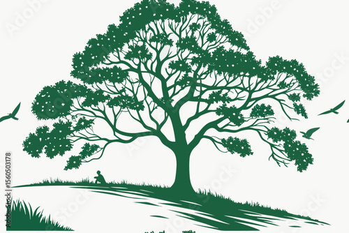 green tree vector