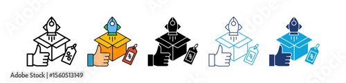Product Launch multiple icon