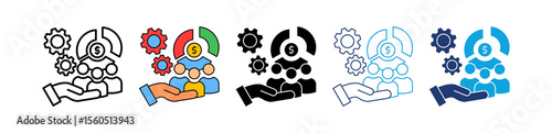 Equity Allocation multiple icon