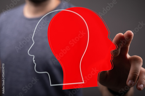 Stock photo depicting two h...