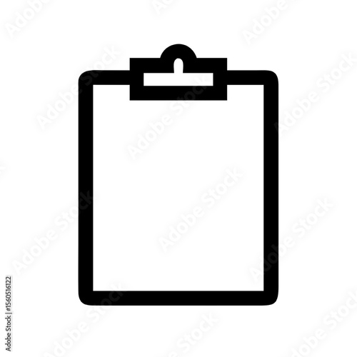 Blank Clipboard Icon Vector Illustration