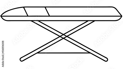 Simple ironing board design for home and laundry usage