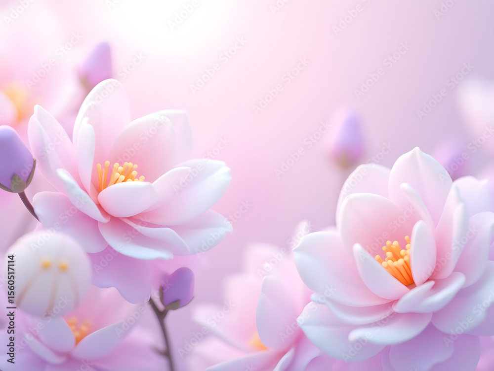 Fototapeta premium Colorful flower graphic poster PPT background, abstract flower computer wallpaper background