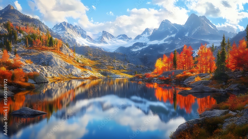 Fototapeta premium autumn in the mountains