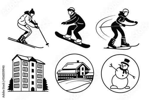 hockey players vector illustration