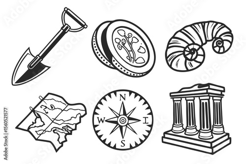 vector illustration of a set of icons