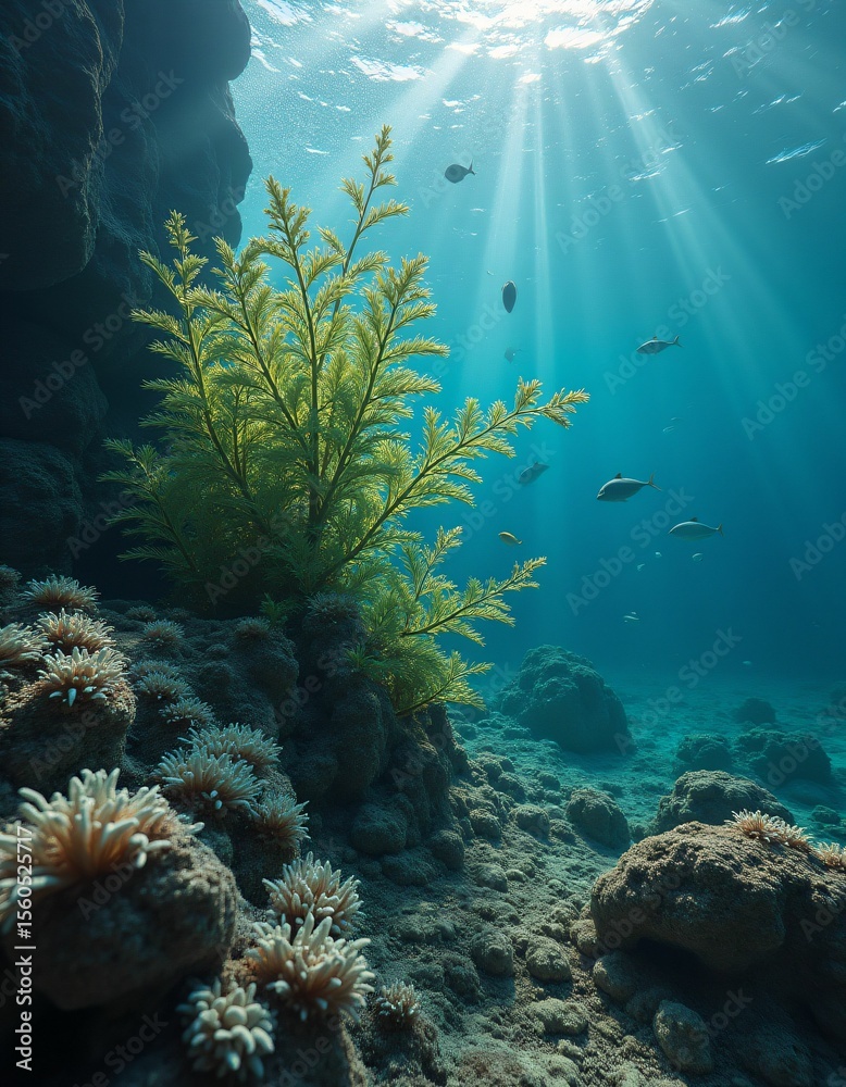 Naklejka premium ocean and aesthetics