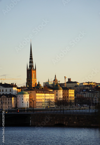 Scenic view of a city during evening