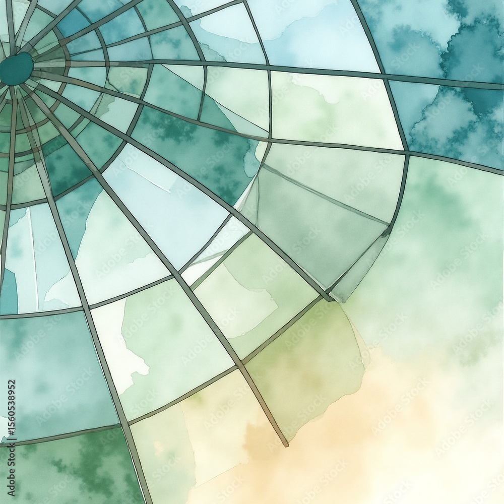 custom made wallpaper toronto digitalA shattered window frame reveals a vibrant blue sky dotted with fluffy white clouds, contrasting the jagged glass shards that catch the light.