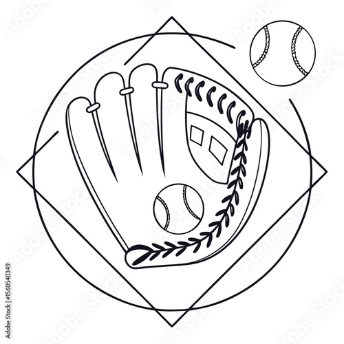 Classic Baseball Glove Ready for the Game Action