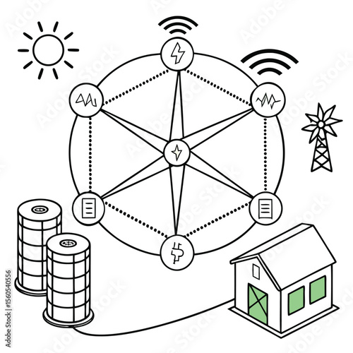 vector illustration of a mail