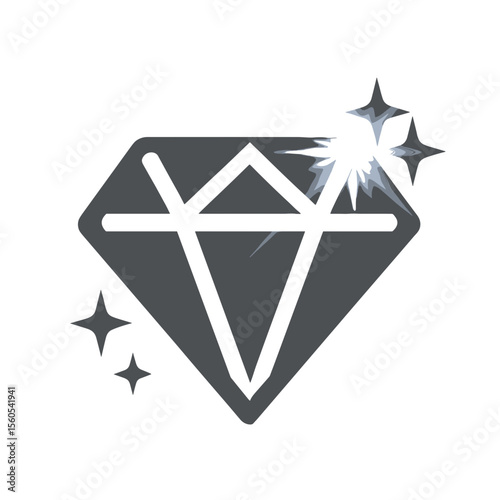 Sparkle icon representing shining gems.

