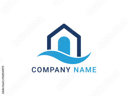Real Estate Logo Design. Vector 