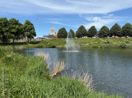 View of Brielle in The Netherlands