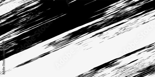 Diagonal brush stroke background. Grunge painted texture. Black and white backdrop. The images are created without the use of any artificial intelligence software at any stage