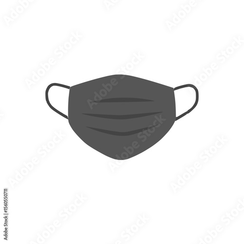 Medical face mask icon- Protective health equipment vector.