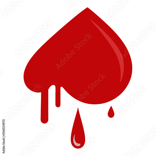 Blood Drip vector for festive designs, posters, cards, and seasonal graphics.