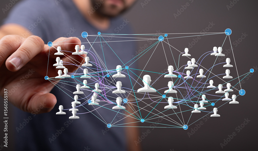 Image of a complex network illustrating global connections and communication. Image of a complex network illustrating global connections and communication.