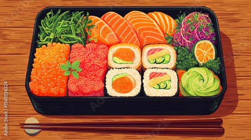 Colorful Anime Bento