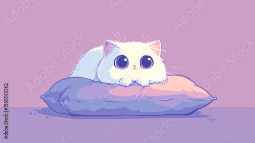 Pastel Gaze Kitten