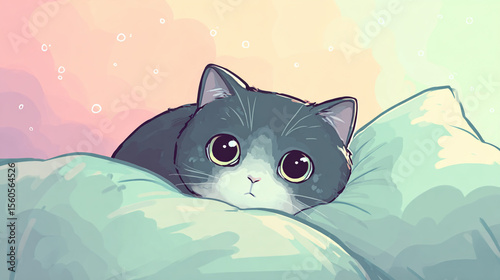 Pastel Gaze Kitten