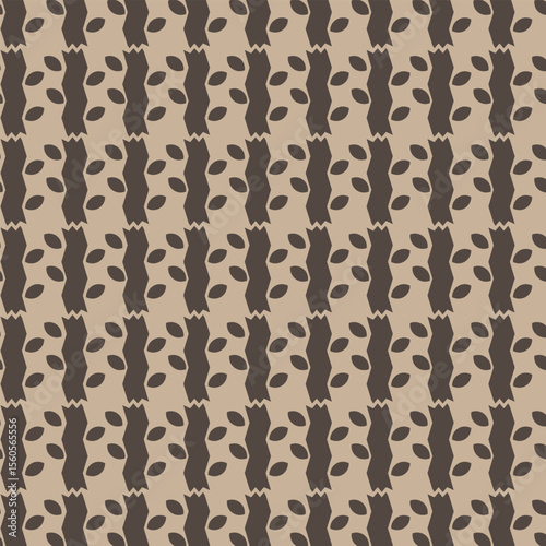 seamless brown and beige leaf pattern