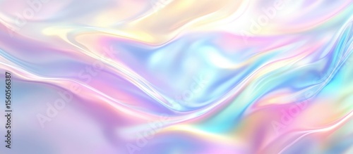 Wallpaper Mural Soft, flowing, iridescent pastel fabric Torontodigital.ca