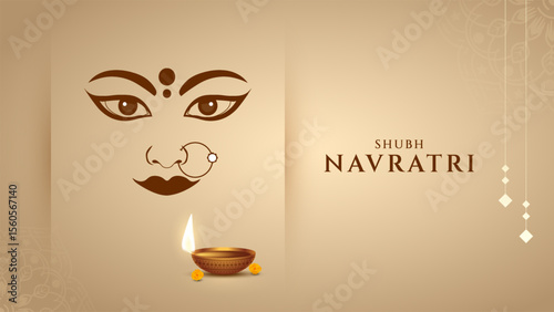 Maa Durga mantra with face in Sanskrit Translation In English Happy Navratri and "Lord Shiva asked for all the blessings"