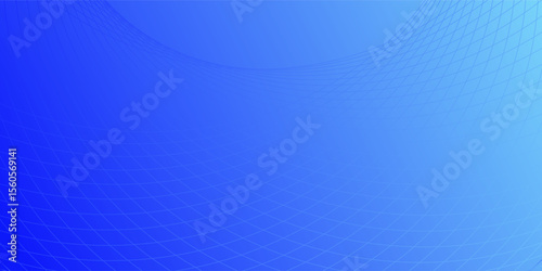 Abstract blue gradient background with shining lines waves. Minimalist background for banner, poster, cover, brochure, flyer, website