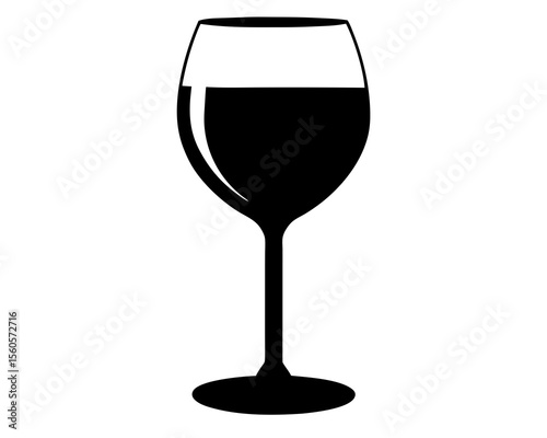 A battle wine glass silhouette, Clinking Wine Glasses Cheers Silhouette vector design