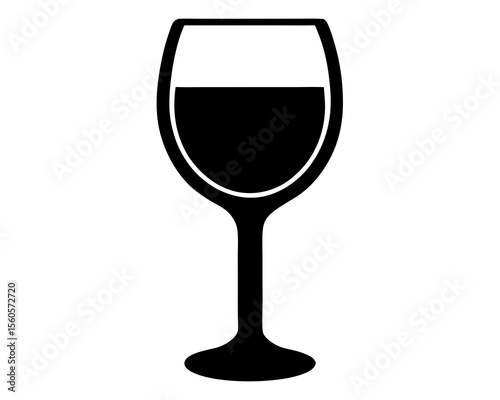 A battle wine glass silhouette, Clinking Wine Glasses Cheers Silhouette vector design