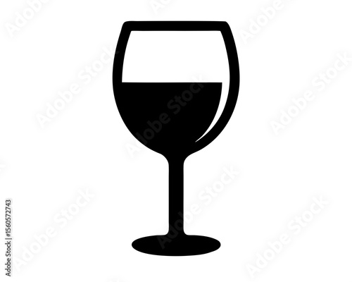 A battle wine glass silhouette, Clinking Wine Glasses Cheers Silhouette vector design