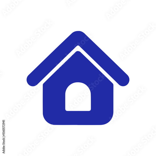 minimalist home button icon for apps and website,  UI/UX design app home button.
