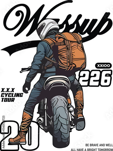 Bike 226 T shirt Design Template
