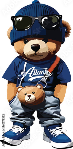 Bear Auant T Shirt design Template