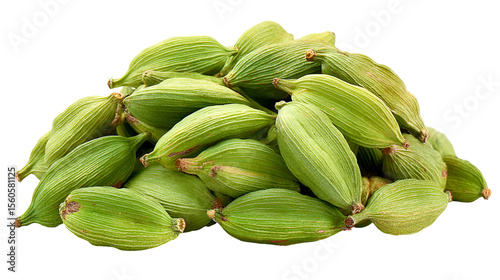 Wallpaper Mural Green cardamom pods spice pile closeup Torontodigital.ca