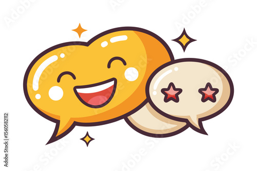 comic bubble icon classic speech set