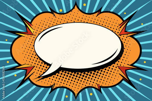 comic speech bubble burst vector set