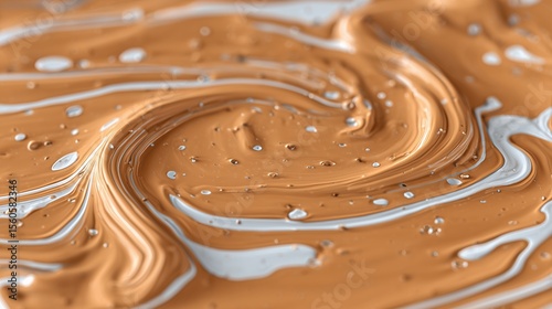 ultra realistic melted caramel texture filling frame with warm glossy richness