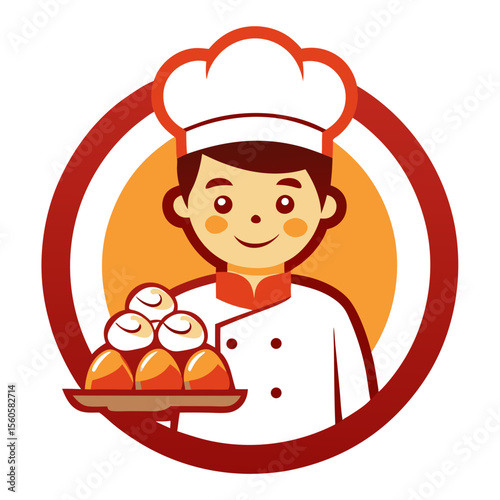 chef with a tray
