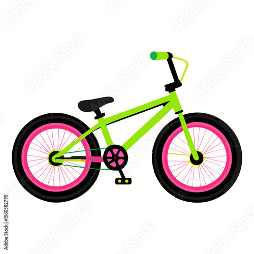 bicycle on white background