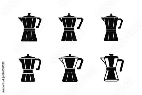 coffee maker icon silhouette vector illustration