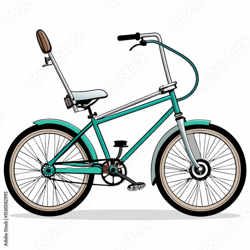 bicycle isolated on white background