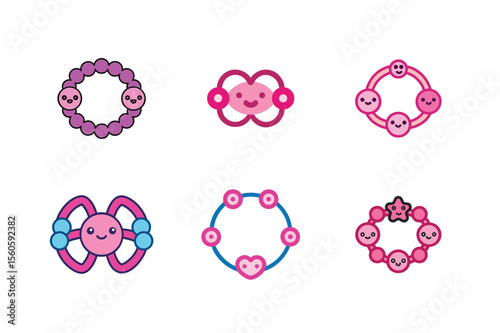 Friendship day bracelet vector illustration for celebration design