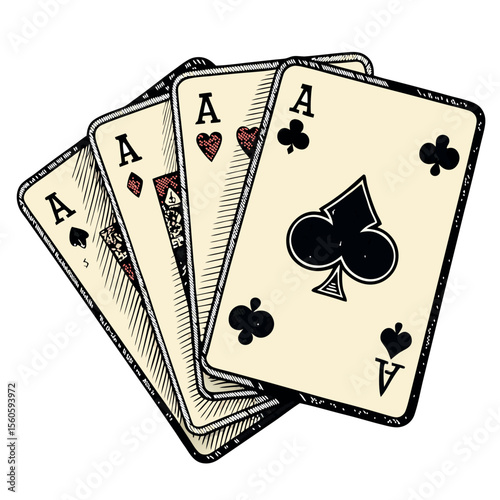 A Royal Flush of Aces in a Poker Hand