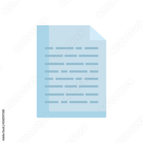 Colorful Document Sheet Icon for Office Use