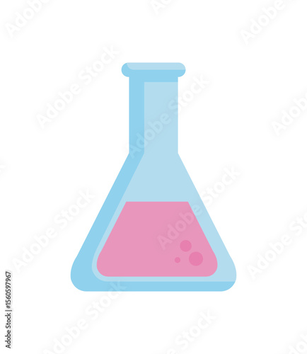Line Chemistry Test Tube Icon for Experiments