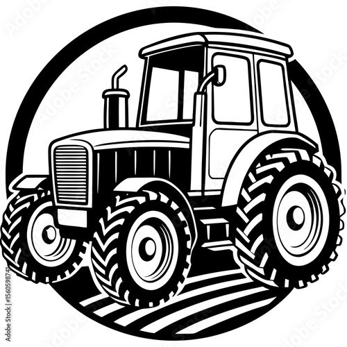 tractor vector illustration